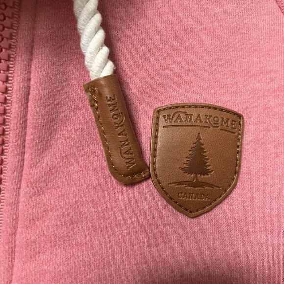 Wanakome Hera Hoodie Womens S Pink Full Zip Outdoor Gorpcore Comfy Soft - Picture 3 of 9